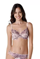 Biustonosze - lovable italy soc. Unipersonale Damski biustonosz Sophisticated Lace z fiszbinami, kość słoniowa, bordowy, 30, kość słoniowa bordowa - miniaturka - grafika 1