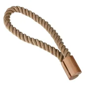 Akcesoria do wystroju okien - Magnes dekoracyjny sznur-drewno beżowy - miniaturka - grafika 1