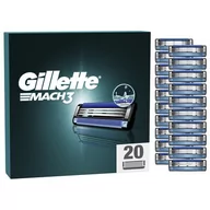 Akcesoria i części do maszynek do golenia - Ostrza do golarki GILLETTE Mach3 (20 sztuk) - miniaturka - grafika 1