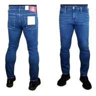 Spodnie męskie - Calvin Klein 026 jeansy męskie Slim J30J311916 niski stan orygin. -W30/L32 - miniaturka - grafika 1