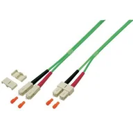 Kable światłowodowe - Techly ILWL D5-B-010/OM5T kabel InfiniBand / światłowodowy 1 m SC Zielony - miniaturka - grafika 1