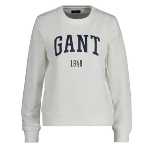 Damska Bluza GANT LOGO C-NECK SWEAT 4200258.113 – Beżowy - Bluzy damskie - miniaturka - grafika 1