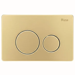 Rea Przycisk typu I do stelaża podtynkowego WC K011A-Q Złoty Szczotkowany - Stelaże i zestawy podtynkowe do WC Rea Przycisk typu I do stelaża podtynkowego WC K011A-Q Złoty Szczotkowany - Stelaże i zestawy podtynkowe do WC - miniaturka - grafika 1