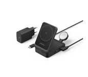 Ładowarki do telefonów - Anker MagGo 3w1 B2557312 iPhone Apple Watch AirPods 15W Qi2 Czarna - miniaturka - grafika 1