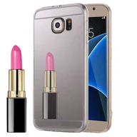 Etui i futerały do telefonów - Etui na telefon komórkowy Samsung Galaxy S7 Mirror Soft Case Protective Cover Silver - miniaturka - grafika 1