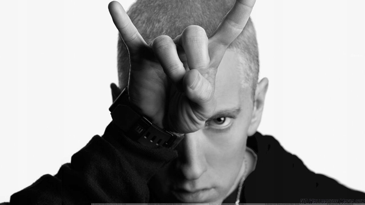 PODKŁADKA POD MYSZ Nadruk 22x18 cm Eminem Rap God Muzyczny Tekst Prezent