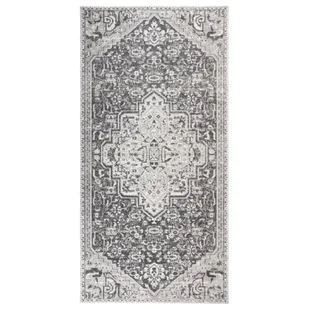 vidaXL Dywan zewnętrzny o płaskim splocie, 100x200 cm, jasnoszary vidaXL - Dywany zewnętrzne - miniaturka - grafika 1