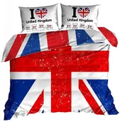 Pościel - Pościel 3D Bawełna Satyna 200X220Cm Angielska Flaga - miniaturka - grafika 1