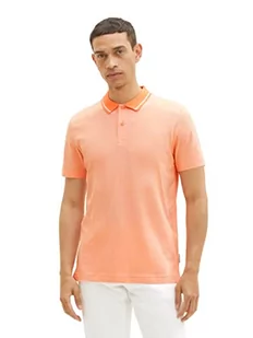 TOM TAILOR Męska 1036437 koszulka polo, 31994-Melon pomarańczowo-biała w paski, L, 31994 - melon pomarańczowy biały pasek, L - Paski - miniaturka - grafika 1