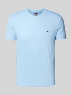 Koszulki męskie - T-shirt o kroju slim fit z wyhaftowanym logo - miniaturka - grafika 1