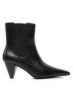 Botki damskie - Calvin Klein Botki YW0YW01676 Czarny - miniaturka - grafika 1