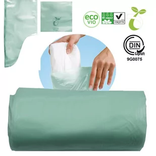 Worki na zużyte pieluchy biodegradowalne 10L 10szt - Worki na śmieci - miniaturka - grafika 1