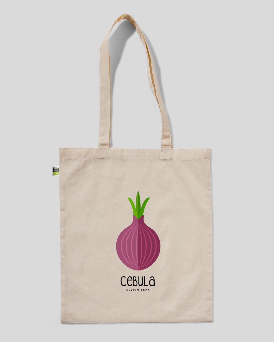 torba bawełniana na prezent na zakupy CEBULA