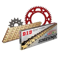 Części motocyklowe - Zestaw łańcuchów DID Alu 520ZVM-X / 114 nieskończenie czerwony do Honda CR R 250 ccm rok prod. 2002-2003 - miniaturka - grafika 1
