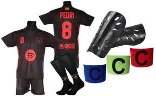 PEDRI komplet sportowy strój piłkarski BARCELONA dla dzieci + dodatki - Piłka nożna - miniaturka - grafika 1