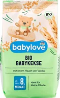 Przekąski dla dzieci - Babylove, Bio, Ciasteczka pszenne, Wanilia Burbon, 125 g - miniaturka - grafika 1