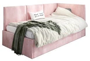 Różowy tapczan z oparciem C2-W88 - Inne meble do sypialni - miniaturka - grafika 1