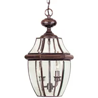 Lampy ogrodowe - Quoizel Ogrodowa LAMPA wisząca NEWBURY QZ/NEWBURY8/L AC Elstead zewnętrzna OPRAWA zwis na łańcuchu IP44 miedź przezroczysty QZ/NEWBURY8/L AC - miniaturka - grafika 1