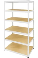 Szafy i regały magazynowe - Regał Helios magazynowy metalowy HWW_213X090X50_6_400 ilość półek 6 nośność 400 kg / Wamar-Sosenka - miniaturka - grafika 1
