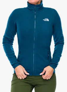 Bluza polarowa damska The North Face 100 Glacier FZ - midnight petrol - Bluzy sportowe damskie - miniaturka - grafika 1