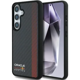 Etui RED BULL Real Carbon Fiber Powerbar MagSafe do Samsung Galaxy S25 Czarny - Etui i futerały do telefonów - miniaturka - grafika 1