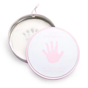 Pearhead 'My Little Babyprints' zestaw z nadrukiem ręki lub stópką pamiątkowa puszka i wrażenie, prezent na Dzień Matki dla nowej mamy, różowy - Ramki na zdjęcia - miniaturka - grafika 1