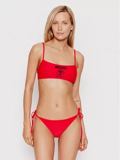 Stroje kąpielowe - Moschino Underwear & Swim Góra od bikini A5732 5211 Czerwony - grafika 1