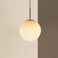 Lampy sufitowe - Audo Copenhagen Lampa wisząca designerska TR Bulb, możliwość ściemniania, biały / opal, salon / jadalnia, szkło, design - miniaturka - grafika 1