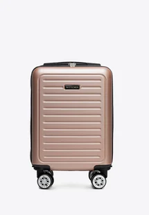 Walizka kabinowa z ABS-u z odpinanymi kółkami szampańska - Walizki Walizka kabinowa z ABS-u z odpinanymi kółkami szampańska - Walizki - miniaturka - grafika 1