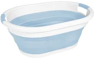 Kosze na bieliznę - Składany kosz na pranie Linden Berg - Kosz na pranie o pojemności 35 l - Plastikowy kosz na pranie w kolorze benzynowym o ładowności 7 kg - miniaturka - grafika 1