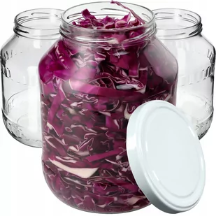 Szklany słój Albi 2,5L 100mm + wieczko białe 12 szt. - Pojemniki kuchenne Szklany słój Albi 2,5L 100mm + wieczko białe 12 szt. - Pojemniki kuchenne - miniaturka - grafika 1
