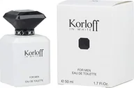 Wody i perfumy męskie - Korloff Korloff, In White, Eau De Toilette, For Men, 50 ml For Men - miniaturka - grafika 1