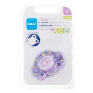 Smoczki uspokajające - MAM Night Silicone Pacifier 0m+ Moon smoczek 1 szt dla dzieci - miniaturka - grafika 1