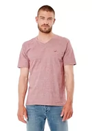 Koszulki męskie - Kaporal Save Koszulka męska, Bordowy, XL - miniaturka - grafika 1