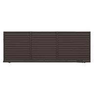 Ogrodzenia - Polbram Brama przesuwna bez przeciwwagi Kreta 4x1,5 m prawa brązowa automat - miniaturka - grafika 1