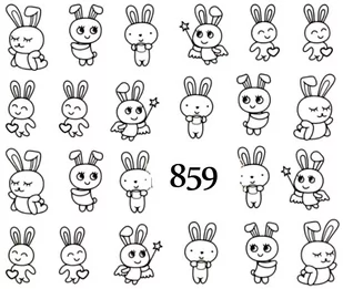 Naklejki wodne na paznokcie Piórko, Pióra - 608 - Ozdoby do paznokci - miniaturka - grafika 1