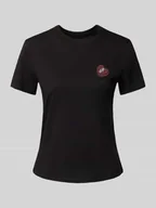 Koszulki i topy damskie - T-shirt z naszywką z logo - miniaturka - grafika 1