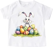 Moda i Uroda OUTLET - koszulka zajączkiem dla dziecka easter117 - miniaturka - grafika 1