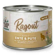 Mokra karma dla kotów - Wildes Land Cat Ragout Ente Pute - kaczka z indykiem 180 g - karma dla zwierząt - miniaturka - grafika 1