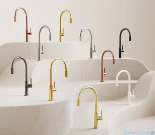 Omnires Switch bateria kuchenna do podłączenia zestawu filtrującego mosiądz szczotkowany SW9057BSB | - Baterie umywalkowe - miniaturka - grafika 4