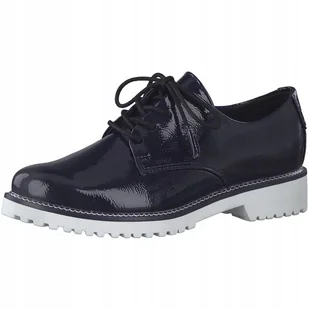 MARCO TOZZI DAMSKIE PÓŁBUTY GRANATOWE 40 ŻGU - Półbuty damskie - miniaturka - grafika 1