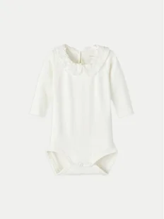 NAME IT Body dziecięce 13216876 Biały - Body dla niemowląt - miniaturka - grafika 1