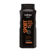 Żele pod prysznic dla mężczyzn - Luksja, Men Sport, Żel pod prysznic 3w1, 500 ml - miniaturka - grafika 1