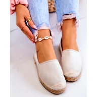 Espadryle damskie - Damskie espadryle Big Star JJ274951 37 Biało-Szare (5900714497071) - miniaturka - grafika 1