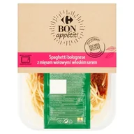 Szybkie dania obiadowe - Carrefour Bon appétit! Spaghetti bolognese z mięsem wołowym i włoskim serem 400 g - miniaturka - grafika 1