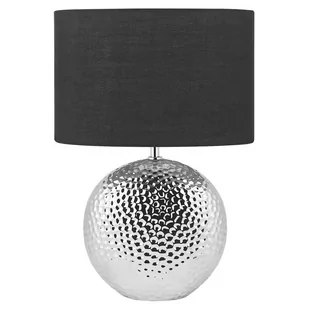 Shumee Lampa stołowa Shumee Lampka nocna ceramiczna srebrna NASVA 144443 - Lampy stojące - miniaturka - grafika 1