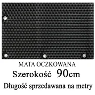 Parawany - Osłona balkonowa TECHNORATTAN oczkowana, czarna, 0,9 m - miniaturka - grafika 1