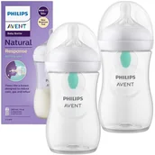 Butelki dla niemowląt - Zestaw 2X Butelka Philips Avent Responsywna Antykolkowa 260Ml Dla Dzieci1M+ - miniaturka - grafika 1