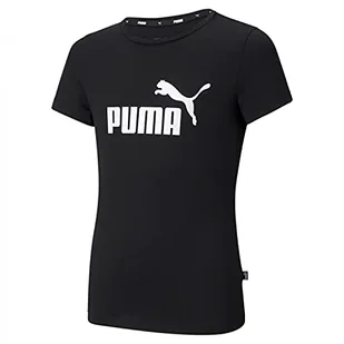 PUMA Koszulka dziewczęca Ess logo G Puma Czarny 98 - Koszulki dla dziewczynek - miniaturka - grafika 1
