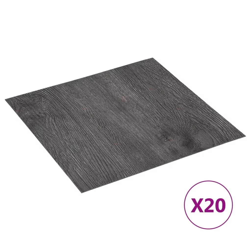 VidaXL Lumarko Samoprzylepne panele podłogowe, 20 szt., PVC, 1,86 m, brązowe! 330162 VidaXL